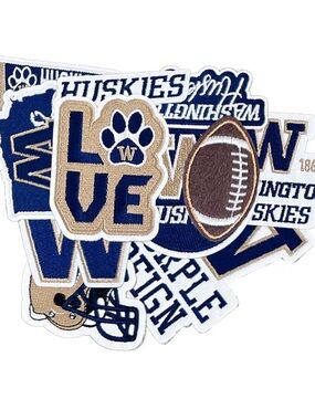 Washington Huskies Iron-on Athletic Patch Set